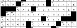 New York Times Crossword Answers Friday October 18th 2024