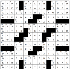 New York Times Crossword Answers Monday October 14th 2024