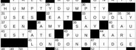 New York Times Crossword Answers Monday October 28th 2024