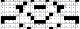 New York Times Crossword Answers Sunday October 27th 2024