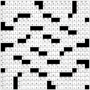 New York Times Crossword Answers Sunday October 6th 2024