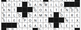 New York Times Crossword Answers Saturday November 9th 2024