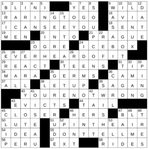 New York Times Crossword Answers Friday November 15th 2024