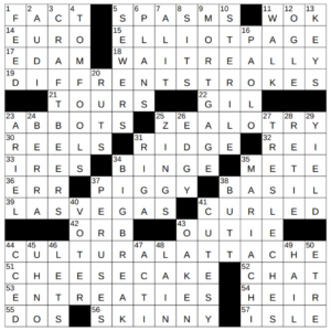 New York Times Crossword Answers Friday November 8th 2024