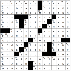 New York Times Crossword Answers Saturday November 2nd 2024