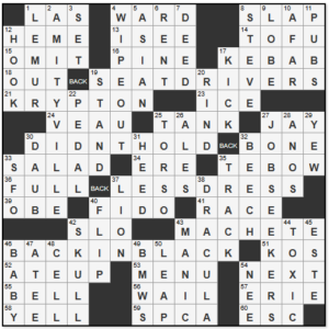 New York Times Crossword Answers Thursday November 14th 2024