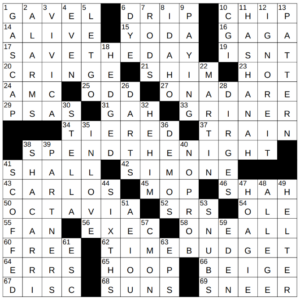 New York Times Crossword Answers Tuesday November 19th 2024